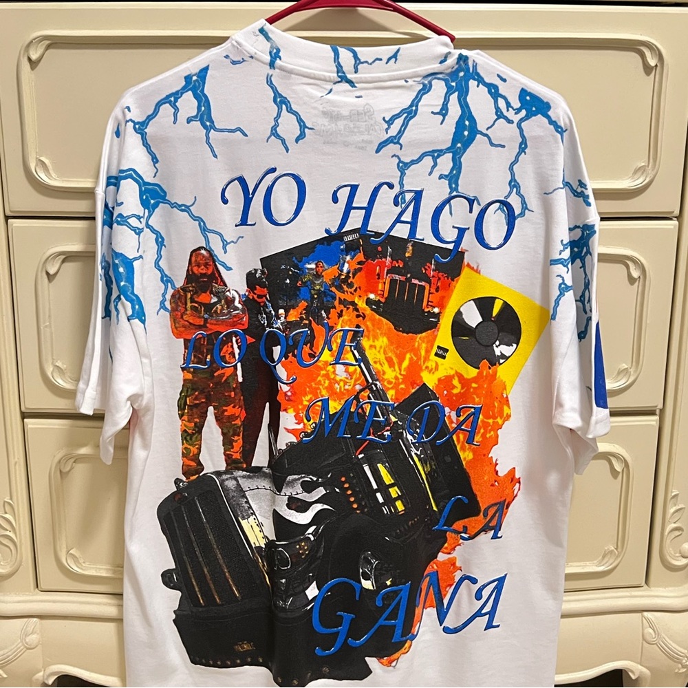 yhlqmdlg bad bunny graphic tee